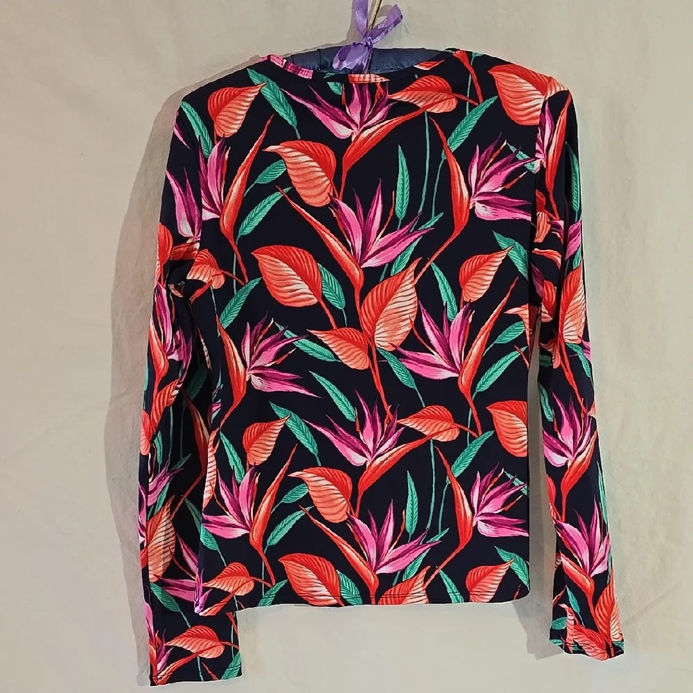 Tommy Bahama Rash Guard Swim Top - Picture 3 of 6